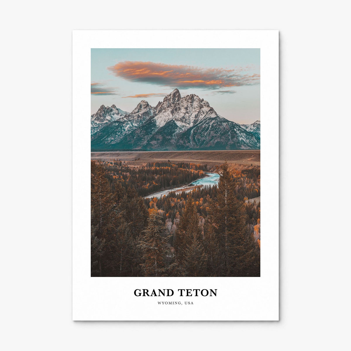 Grand Teton National Park Classic Poster, print only (unframed)