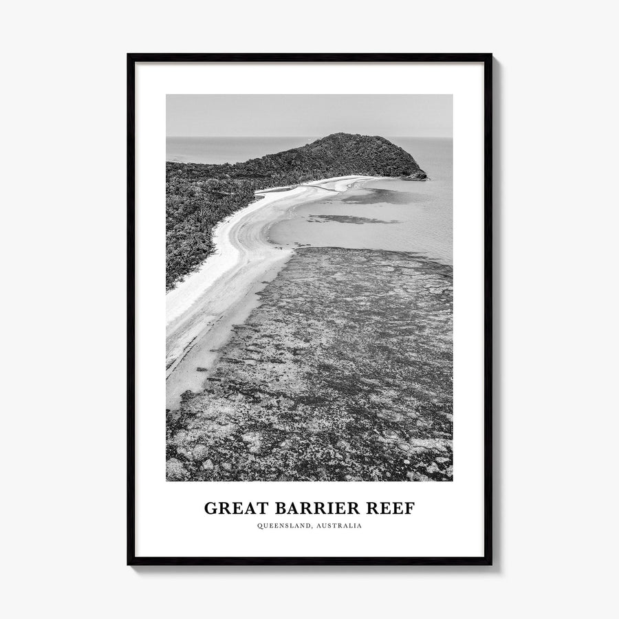 Great Barrier Reef Classic Poster, framed poster mockup