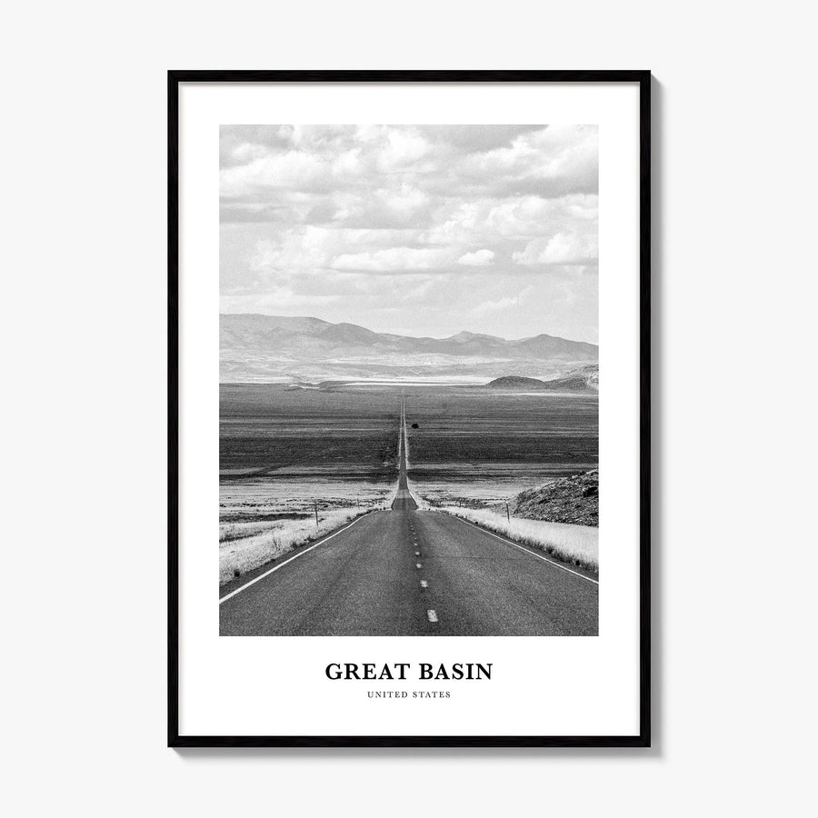 Great Basin Classic Poster, framed poster mockup