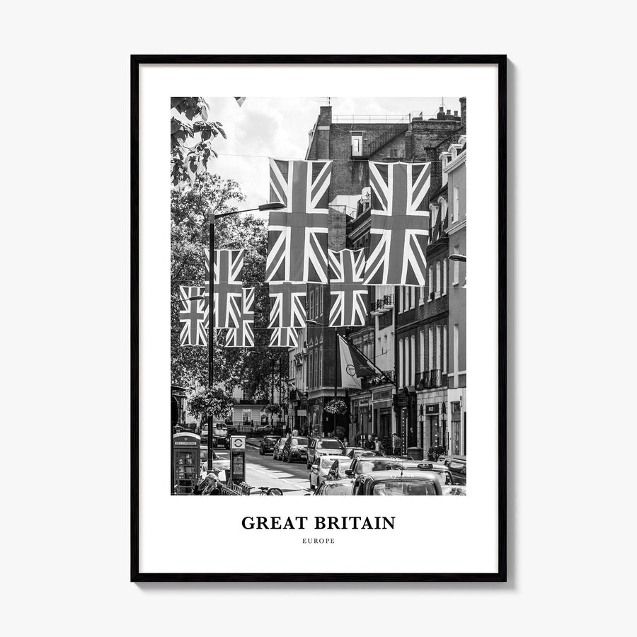 Great Britain Classic Poster, framed poster mockup