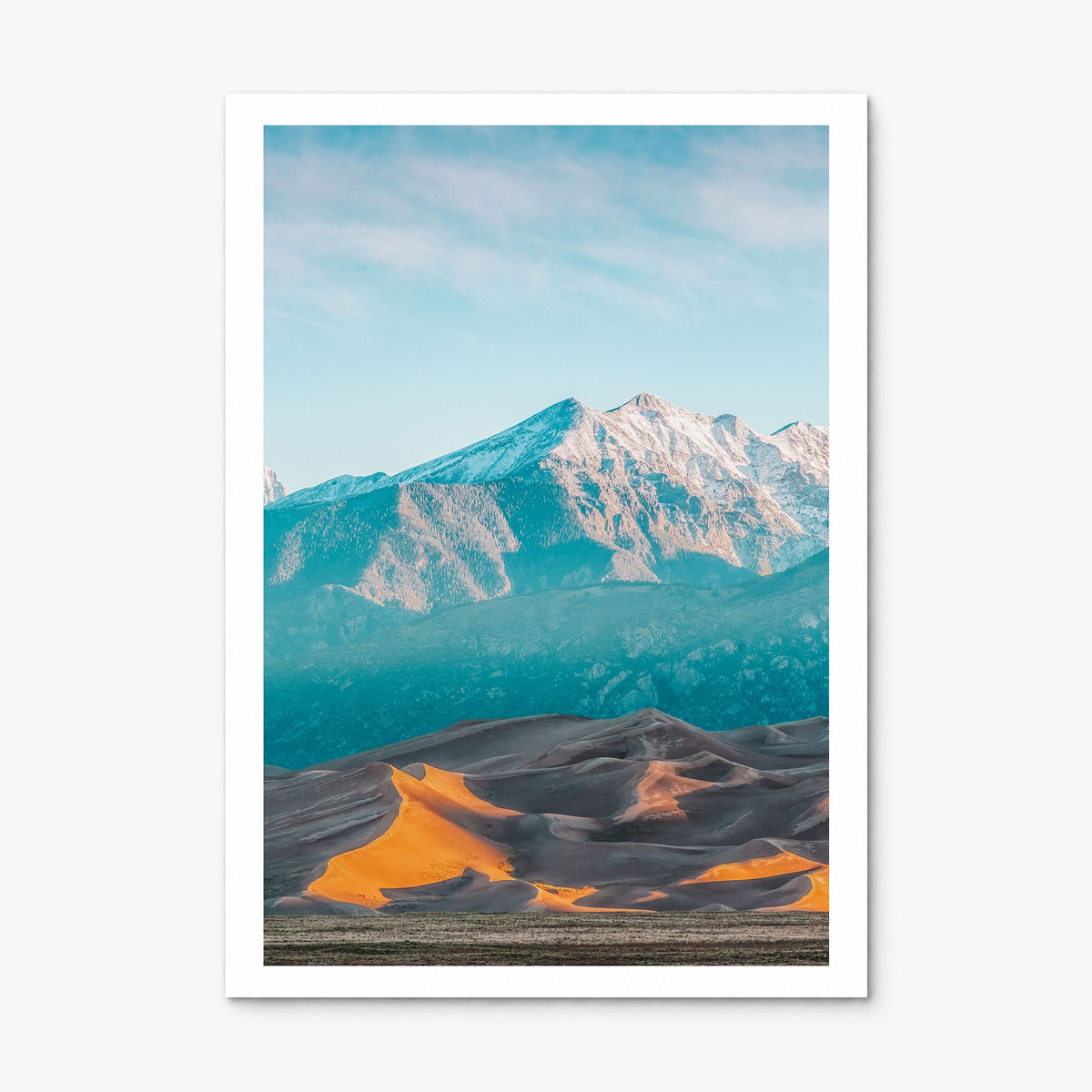 Great Sand Dunes National Park Photo Poster, print only (unframed), white border