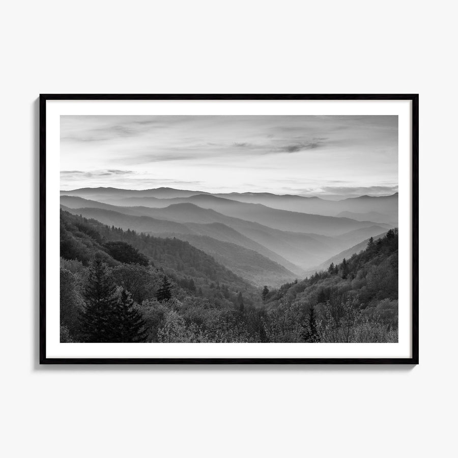 Great Smoky Mountains National Park Photo No 1 Poster, framed poster mockup, white border