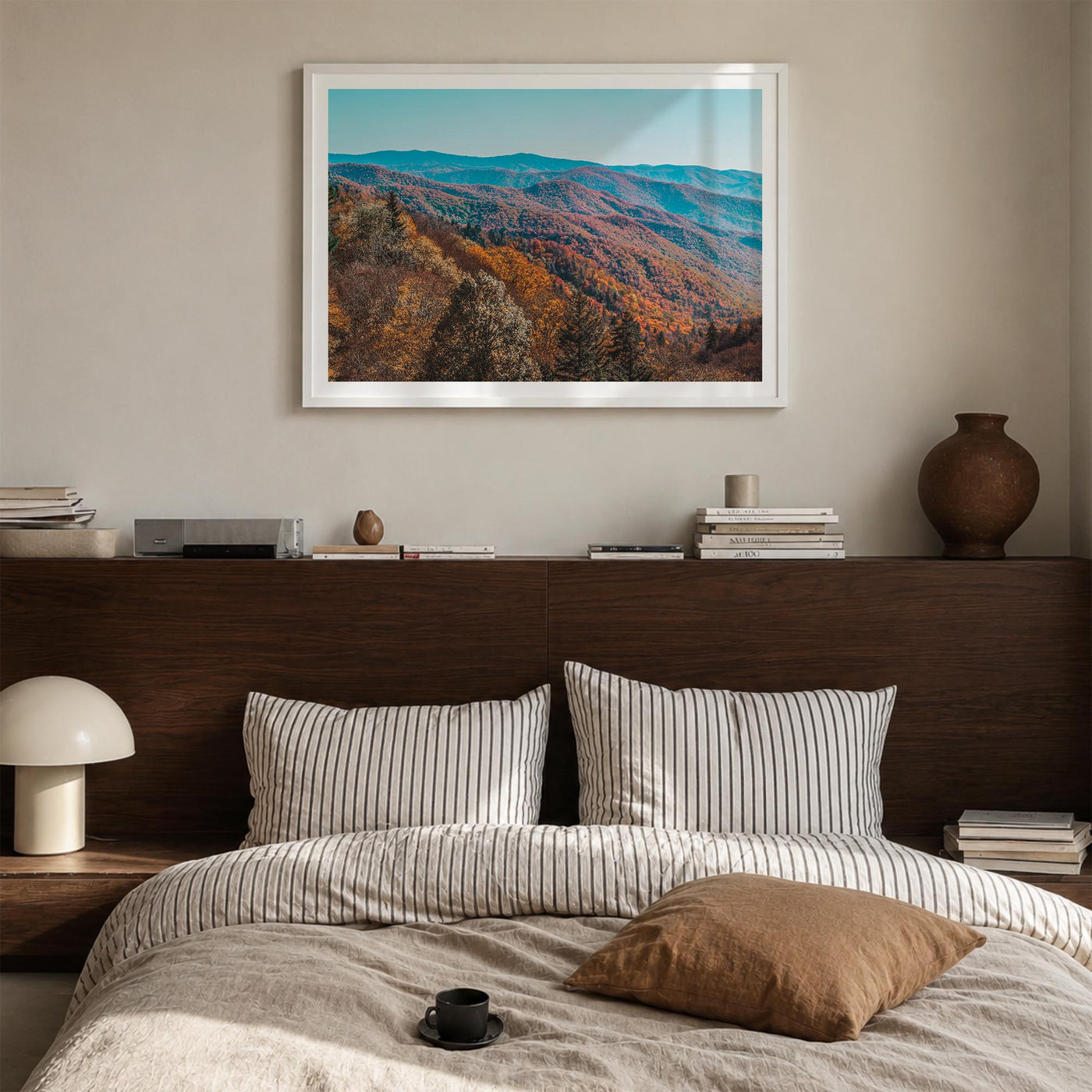 Great Smoky Mountains National Park no. 1 colorful photo poster of Tennessee & North Carolina, USA – horizontal wall art in w