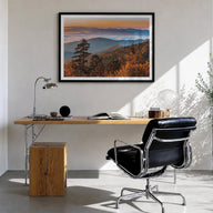 Great Smoky Mountains National Park no. 2 colorful photo poster of Tennessee & North Carolina, USA – horizontal wall art in b