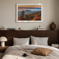 Great Smoky Mountains National Park no. 2 colorful photo poster of Tennessee & North Carolina, USA – horizontal wall art in w