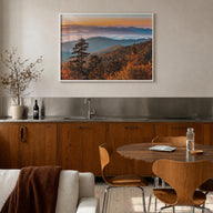 Great Smoky Mountains National Park no. 2 colorful photo poster of Tennessee & North Carolina, USA – horizontal wall art in w