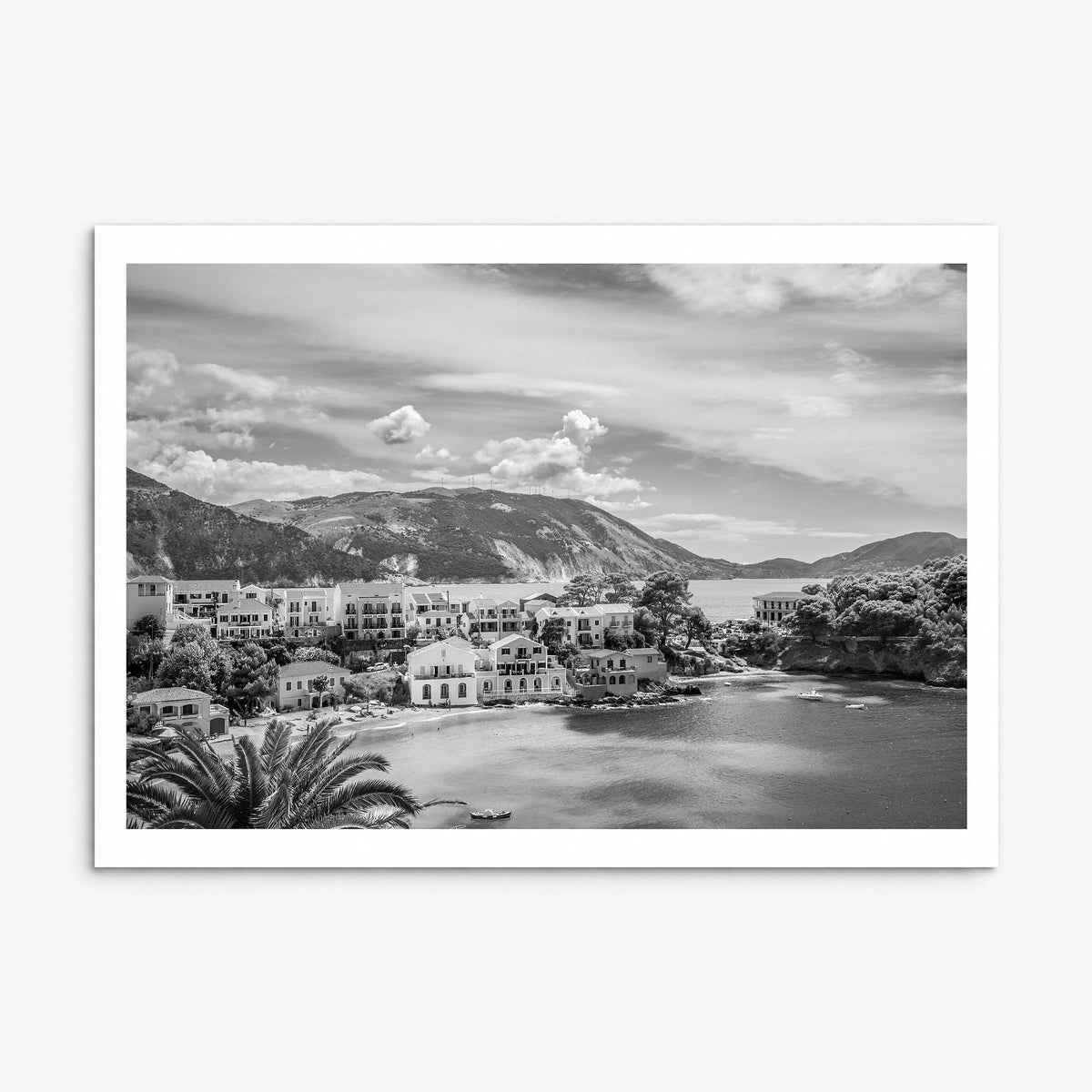 Greece Photo Poster, print only (unframed), white border