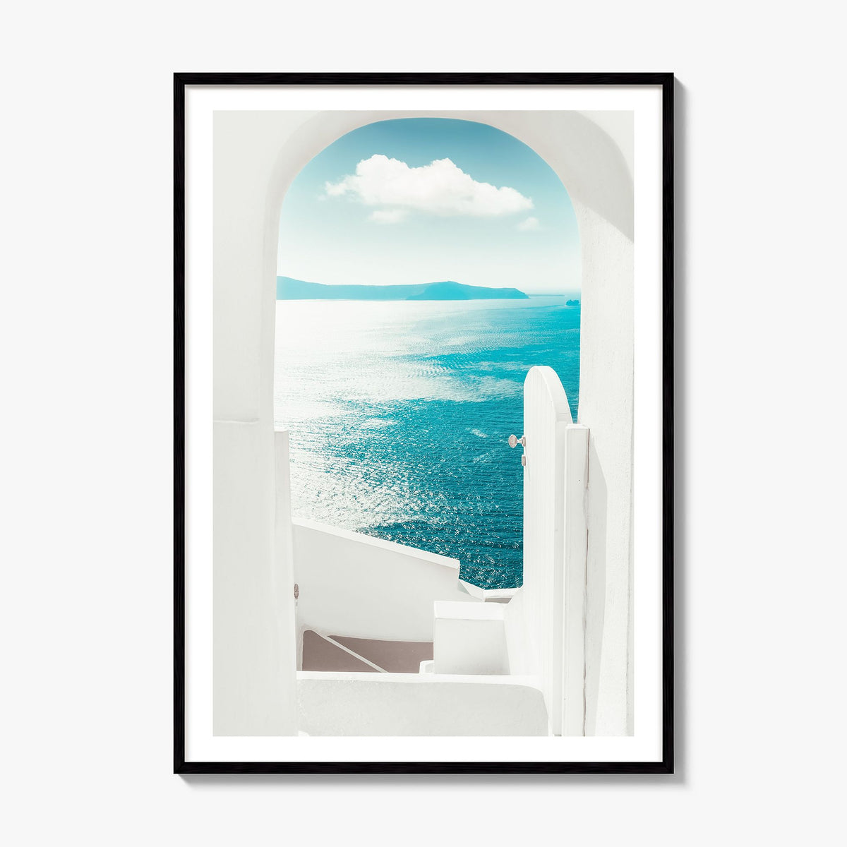 Greece Photo No 2 Poster, framed poster mockup, white border