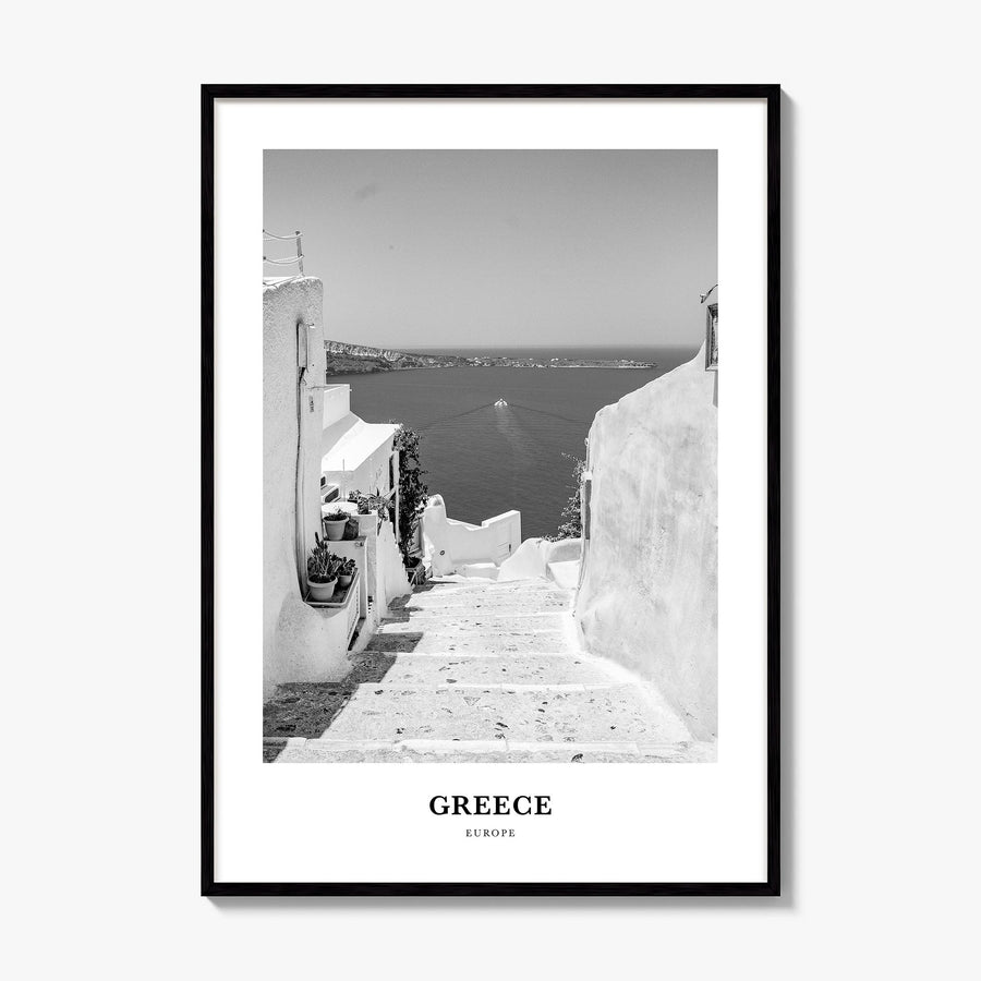 Greece Classic No 2 Poster, framed poster mockup