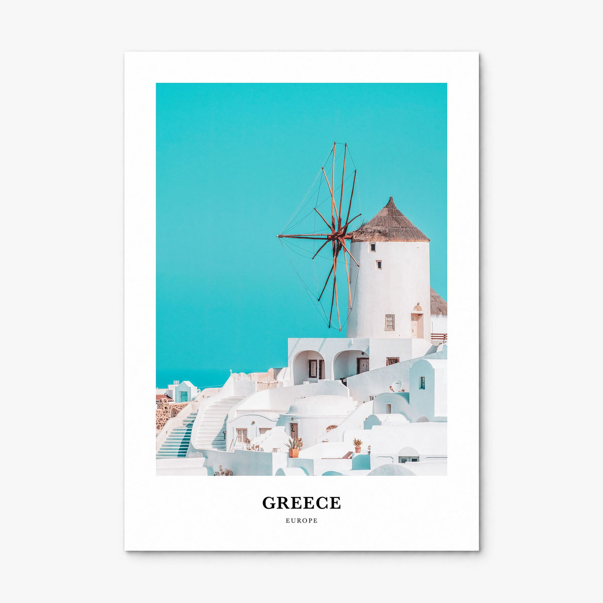 Greece Classic Poster, print only (unframed)