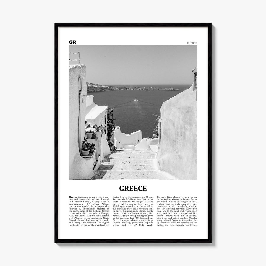Greece Newspaper No 2 Poster, framed poster mockup