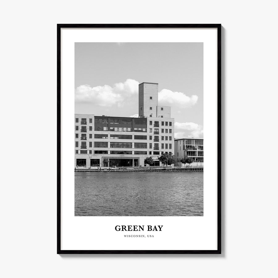 Green Bay Classic Poster, framed poster mockup