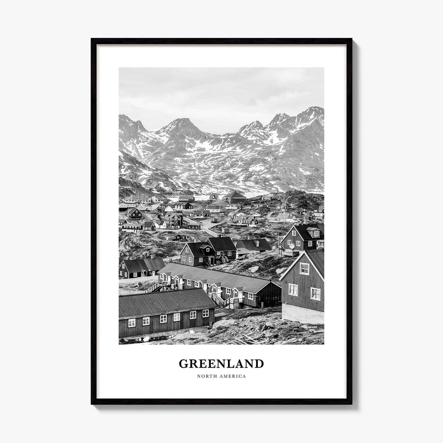 Greenland Classic Poster, framed poster mockup
