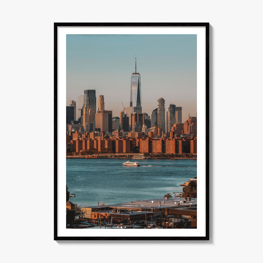 Greenpoint Photo Poster, framed poster mockup, white border