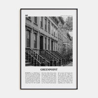 Greenpoint Poster None / 8x12 in Nbourhood Travel B&W Poster