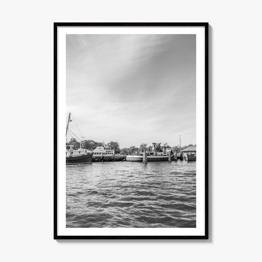 Greenport Photo Poster, framed poster mockup, white border