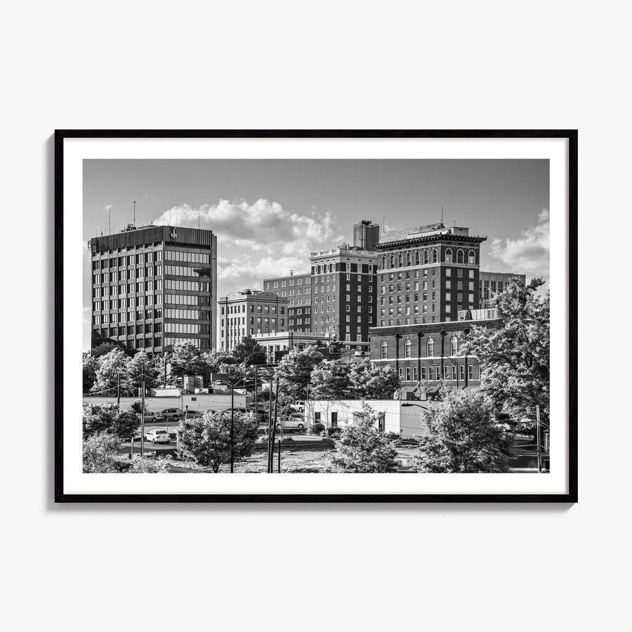 Greenville, South Carolina Photo Poster, framed poster mockup, white border