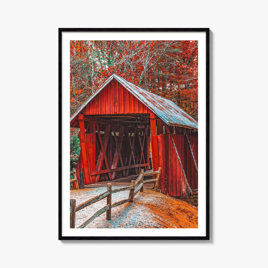 Greenville no. 2 colorful photo poster of South Carolina, USA – vertical wall art, unframed print shown in interior mockup