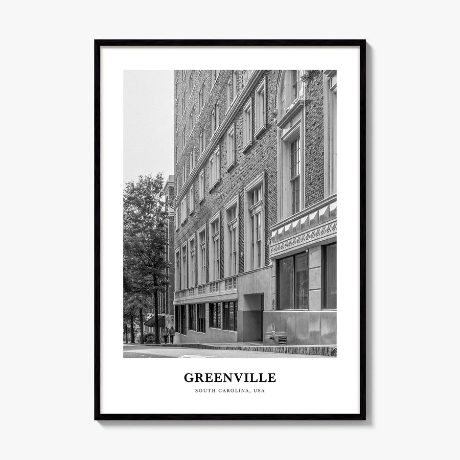 Greenville, South Carolina Classic No 1 Poster, framed poster mockup