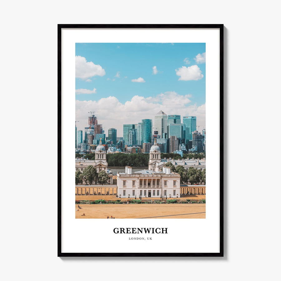 Greenwich, London Classic Poster, framed poster mockup