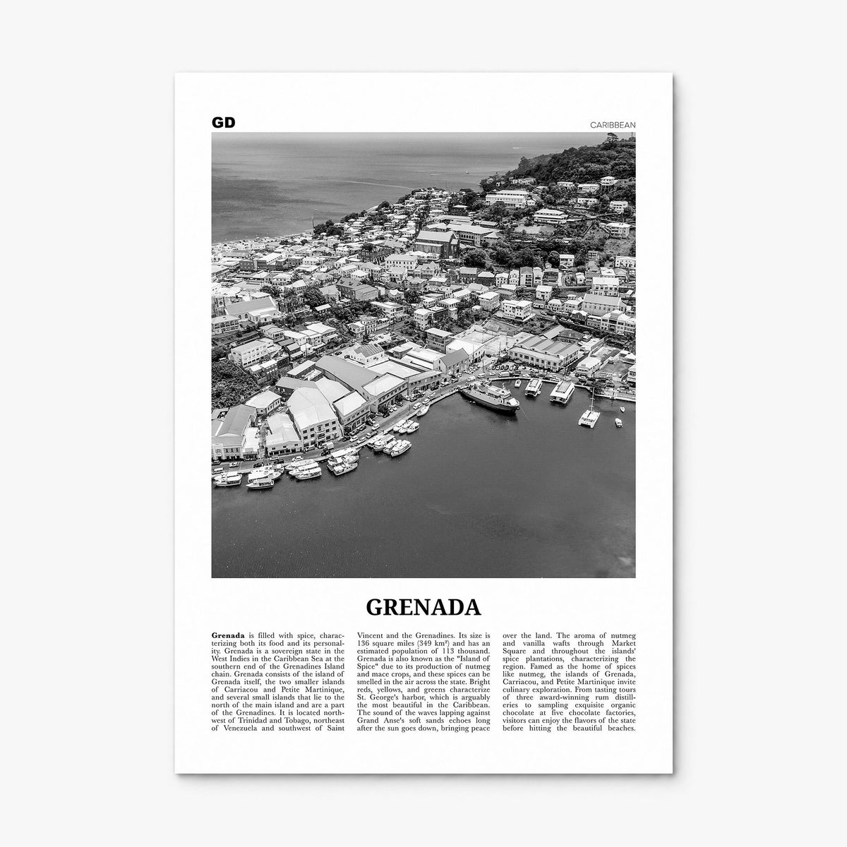 Grenada Newspaper Poster, print only (unframed)