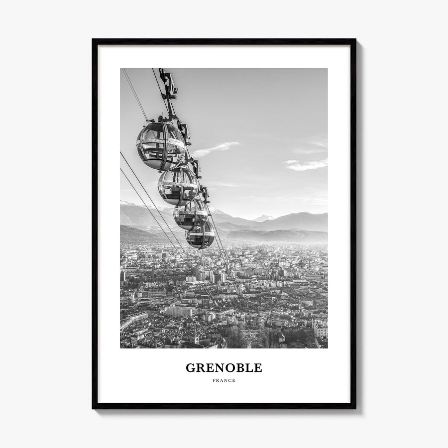Grenoble Classic Poster, framed poster mockup