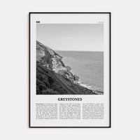 Greystones Poster None / 8x12 in Nbourhood Travel B&W Poster