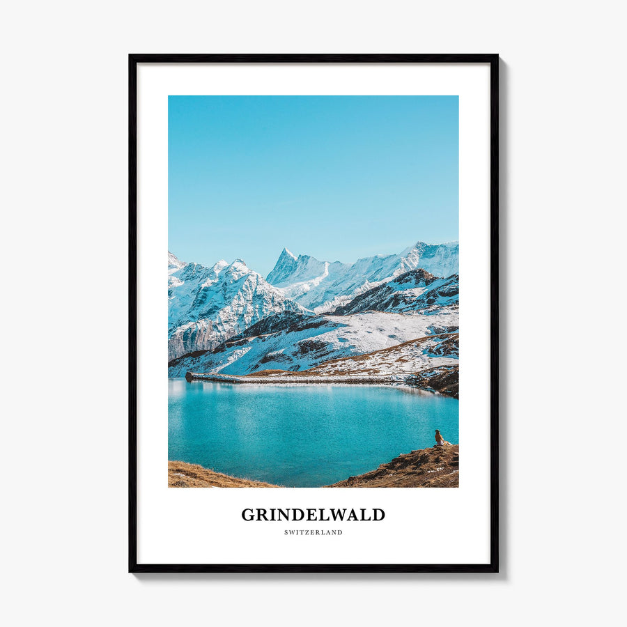 Grindelwald Classic Poster, framed poster mockup