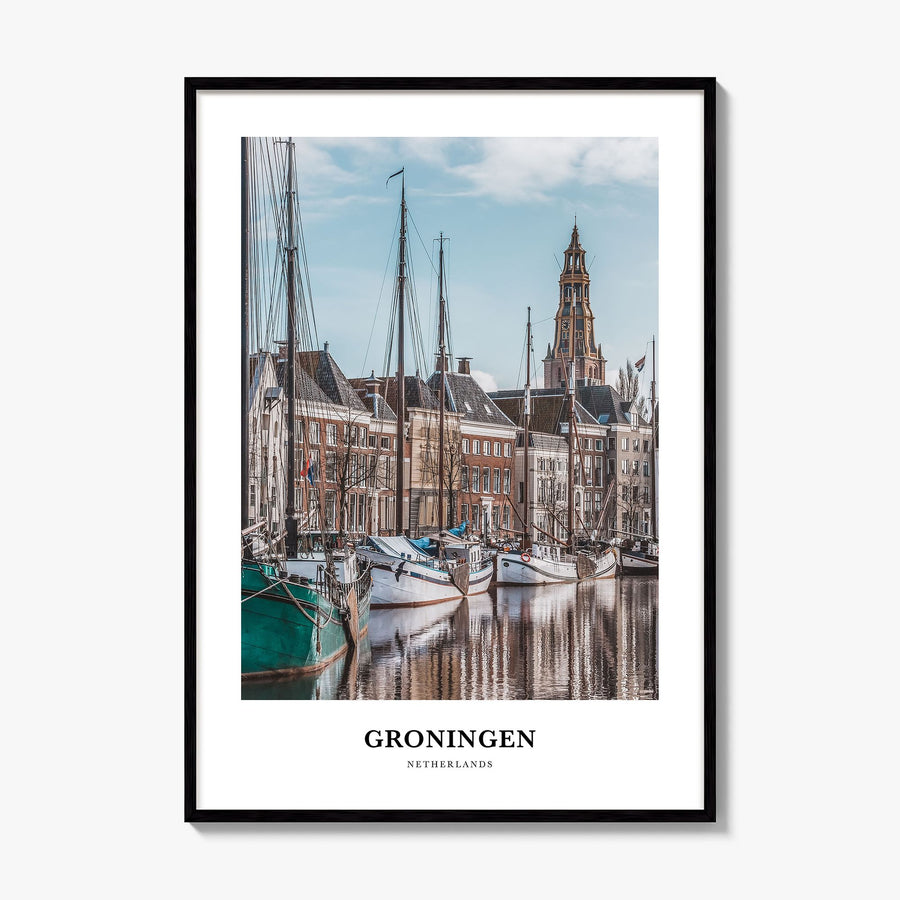Groningen Classic Poster, framed poster mockup