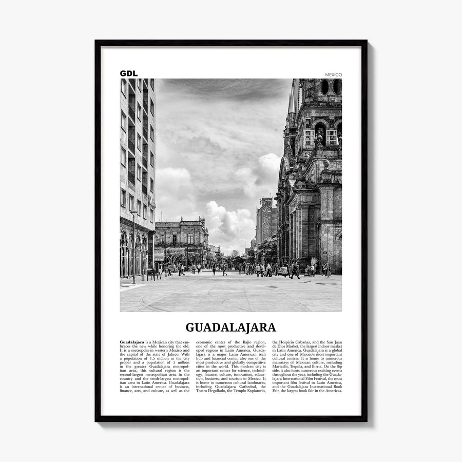 Guadalajara Newspaper No 2 Poster, framed poster mockup