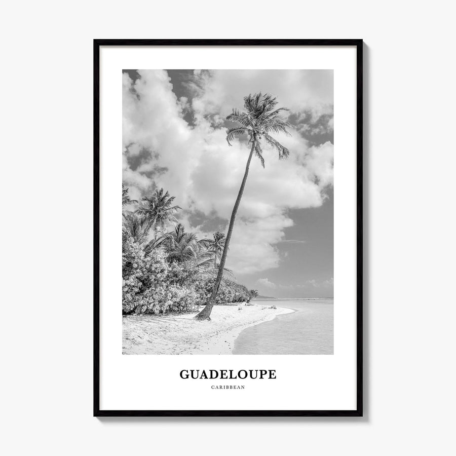 Guadeloupe Classic Poster, framed poster mockup