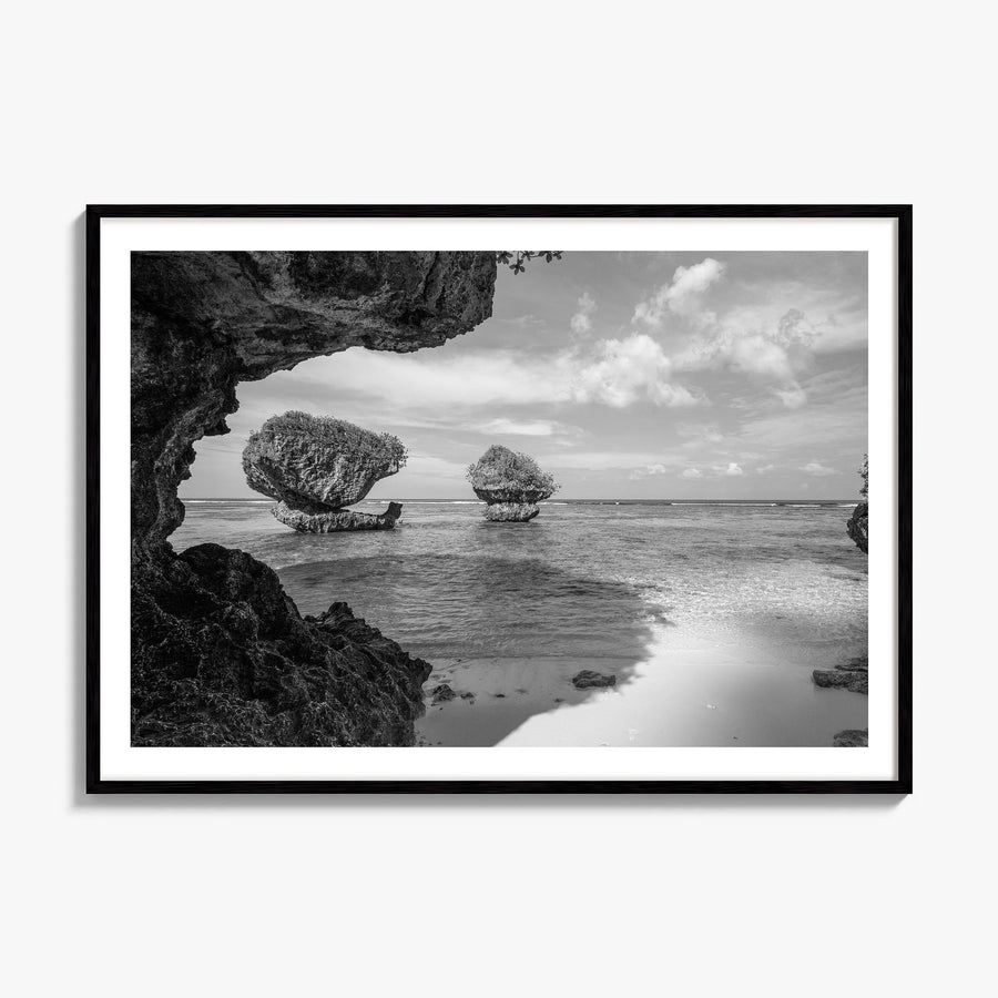 Guam Photo Poster, framed poster mockup, white border