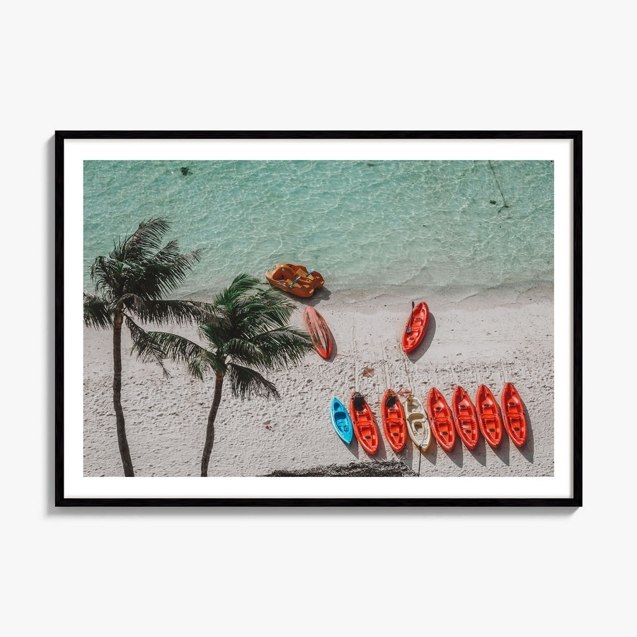Guam Photo Poster, framed poster mockup, white border