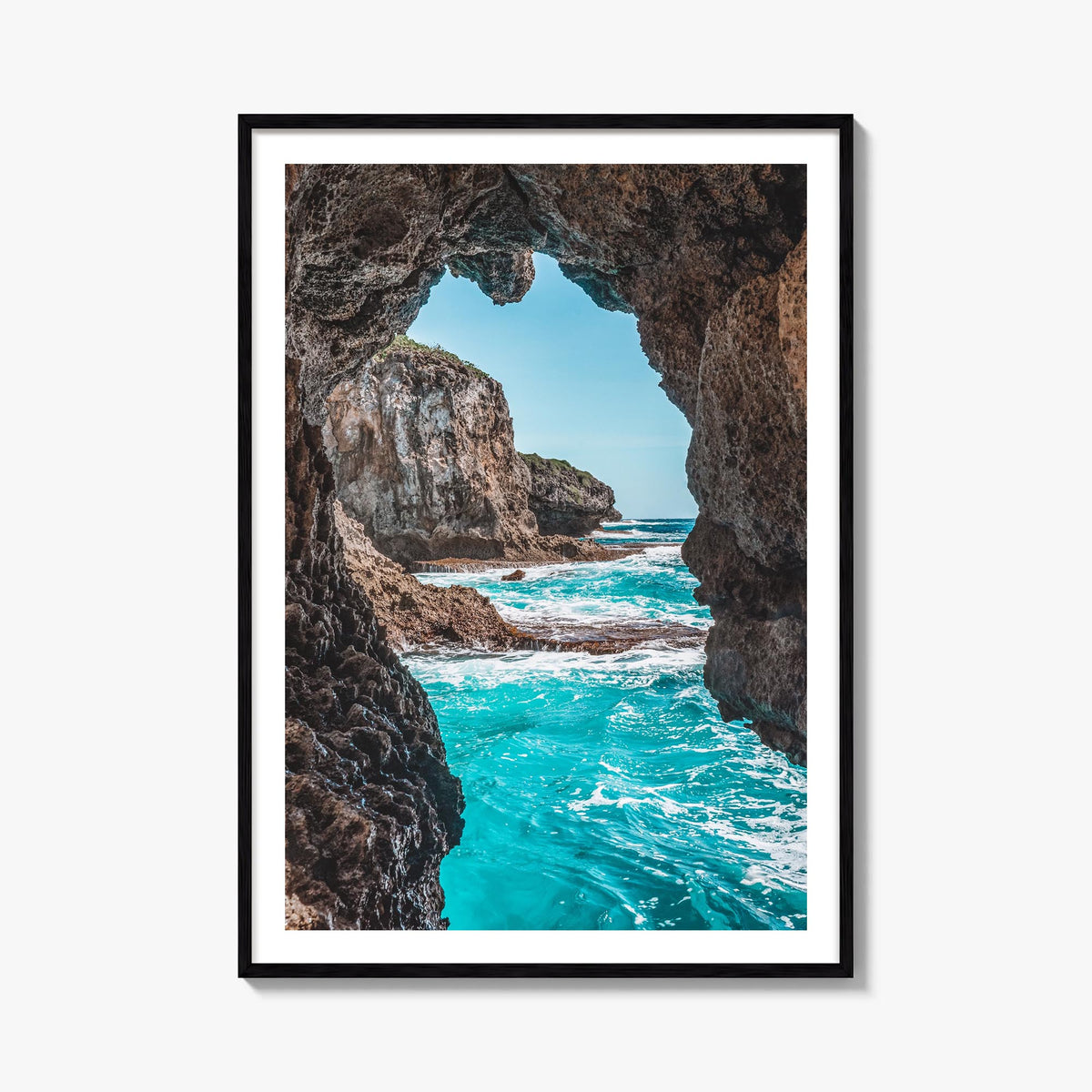 Guam no. 2 colorful photo poster of Oceania – vertical wall art, unframed print shown in interior mockup