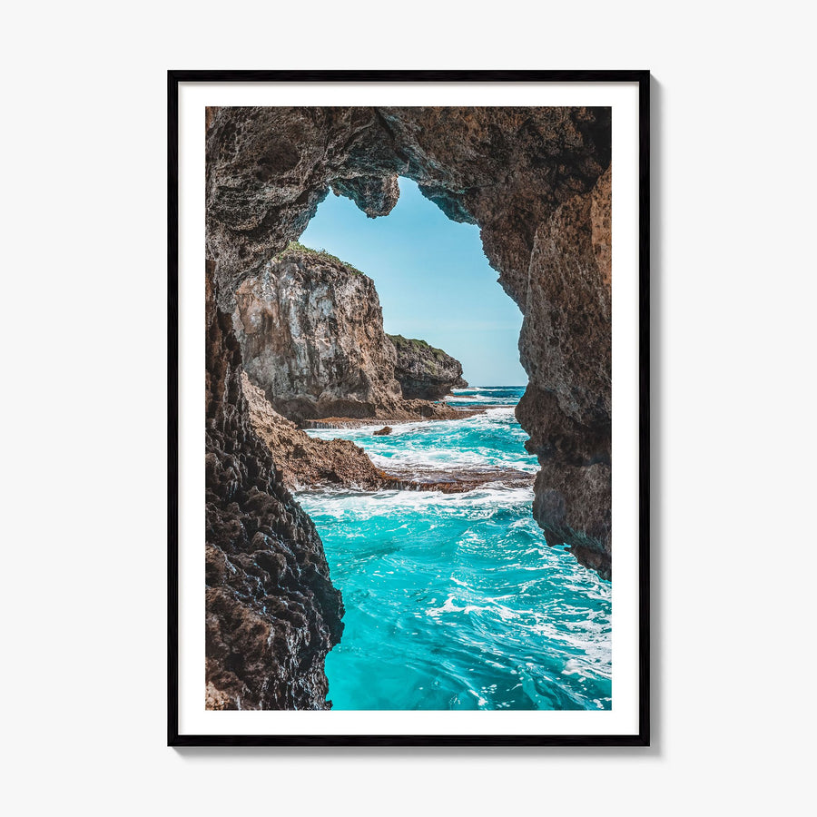 Guam Photo No 2 Poster, framed poster mockup, white border