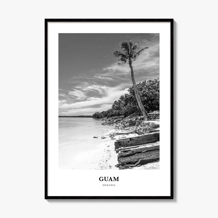 Guam Classic Poster, framed poster mockup