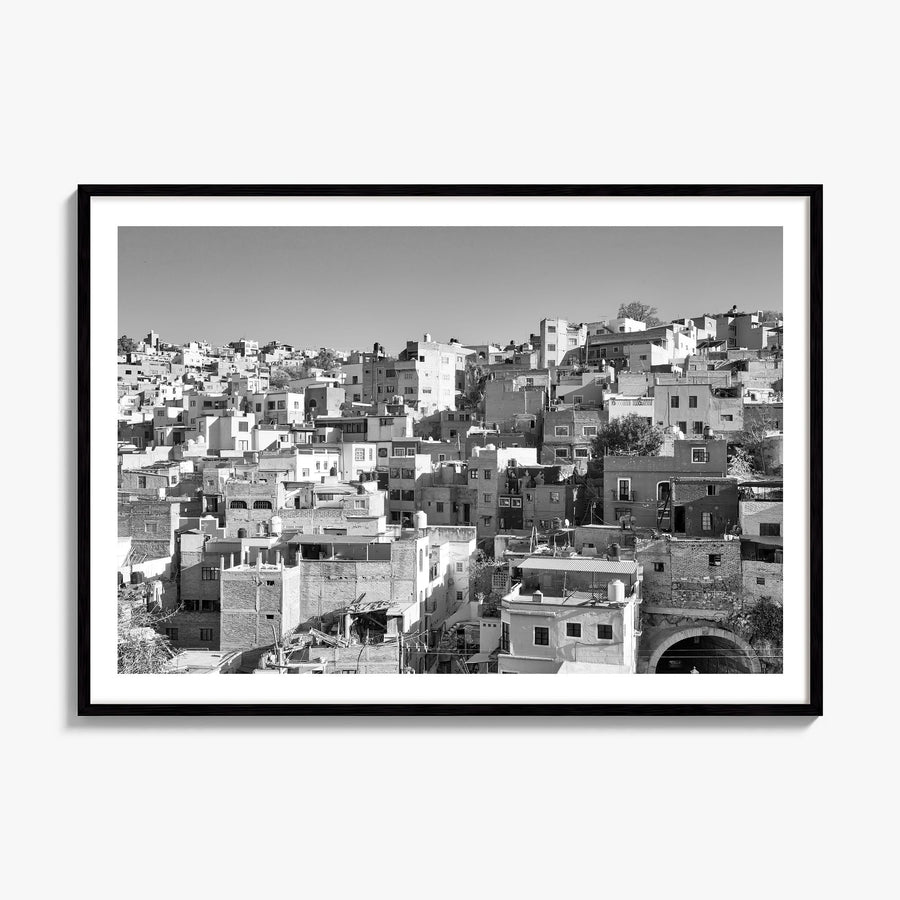 Guanajuato City Photo Poster, framed poster mockup, white border