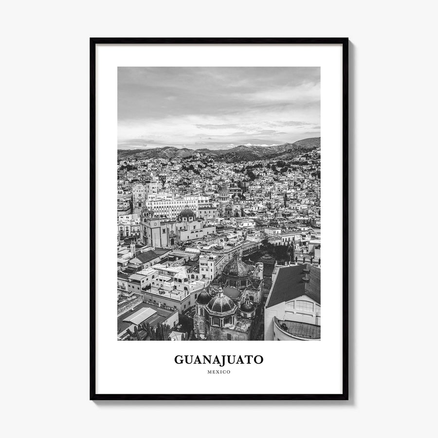 Guanajuato City Classic Poster, framed poster mockup