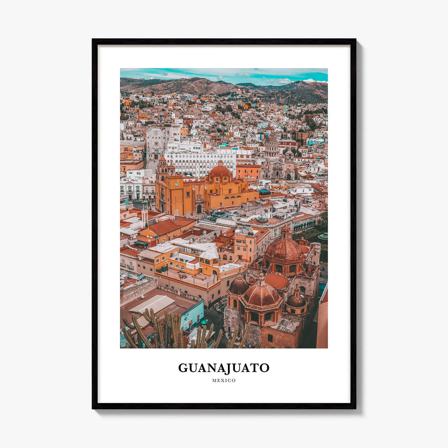 Guanajuato City Classic No 2 Poster, framed poster mockup