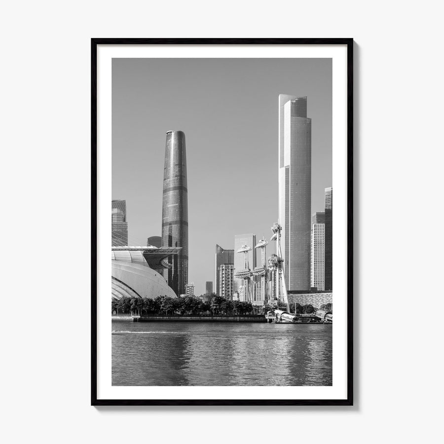 Guangzhou Photo Poster, framed poster mockup, white border