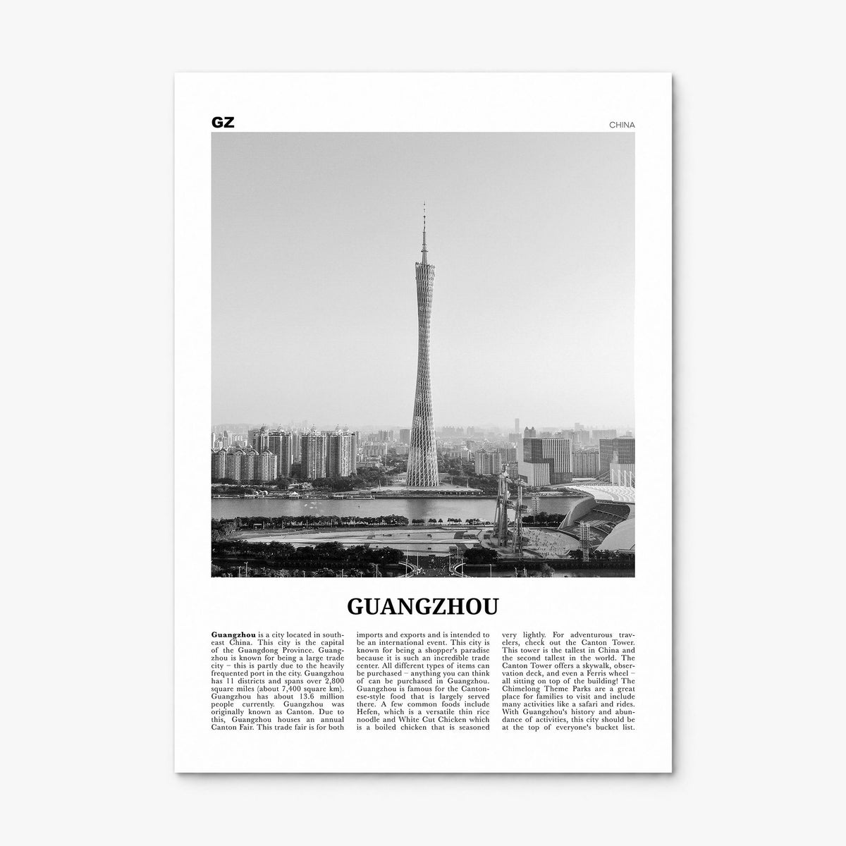 Guangzhou Newspaper Poster, print only (unframed)