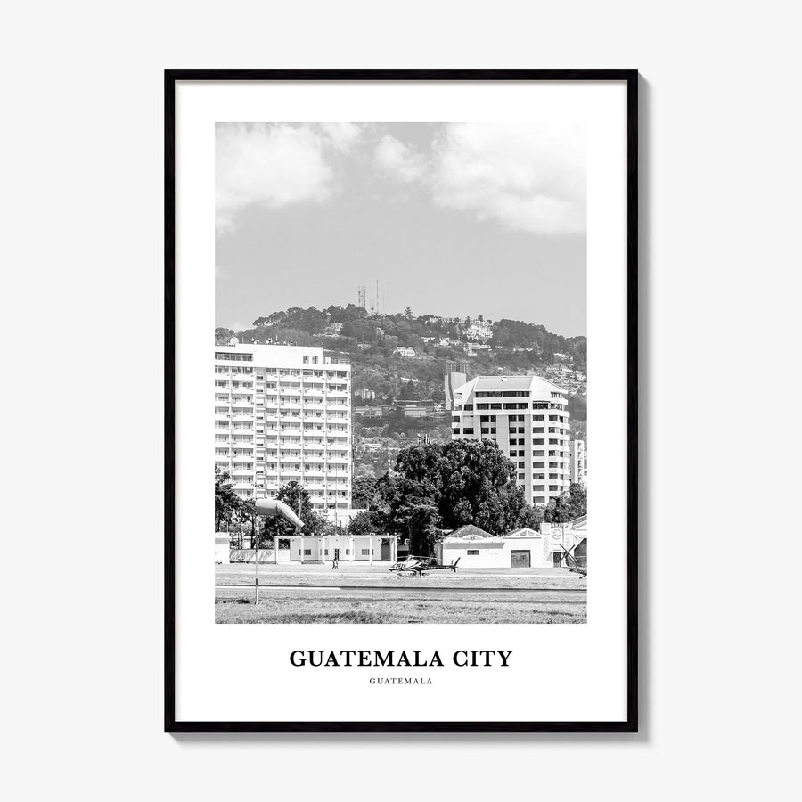 Guatemala City Classic Poster, framed poster mockup