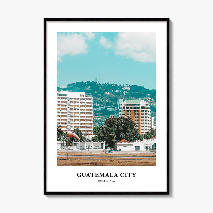 Guatemala City Classic Poster, framed poster mockup