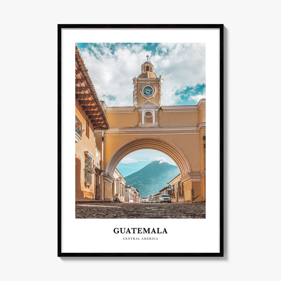 Guatemala Classic Poster, framed poster mockup