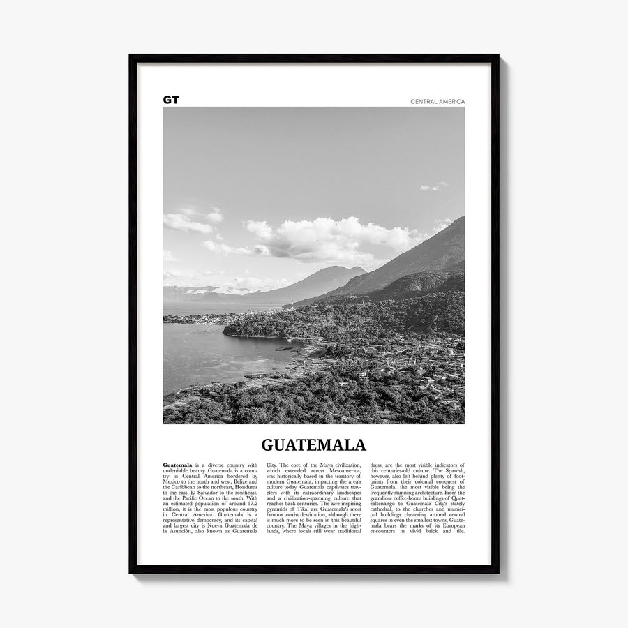 Guatemala Newspaper No 2 Poster, framed poster mockup