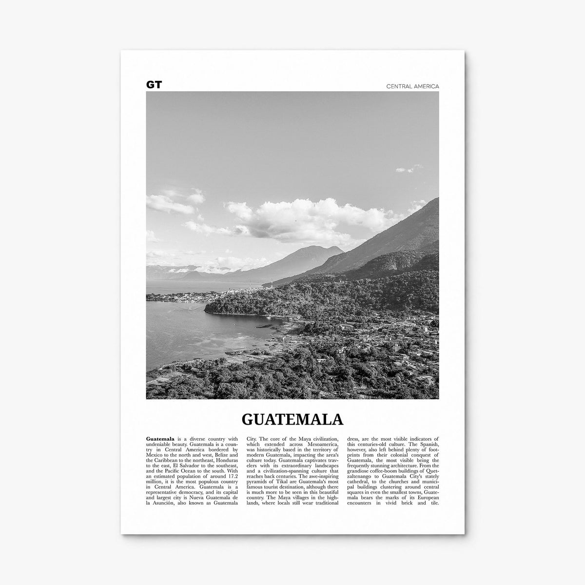 Guatemala Newspaper No 2 Poster, print only (unframed)