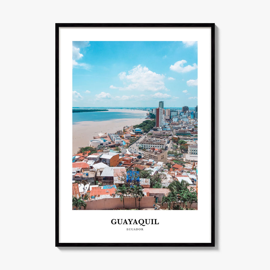 Guayaquil Classic Poster, framed poster mockup