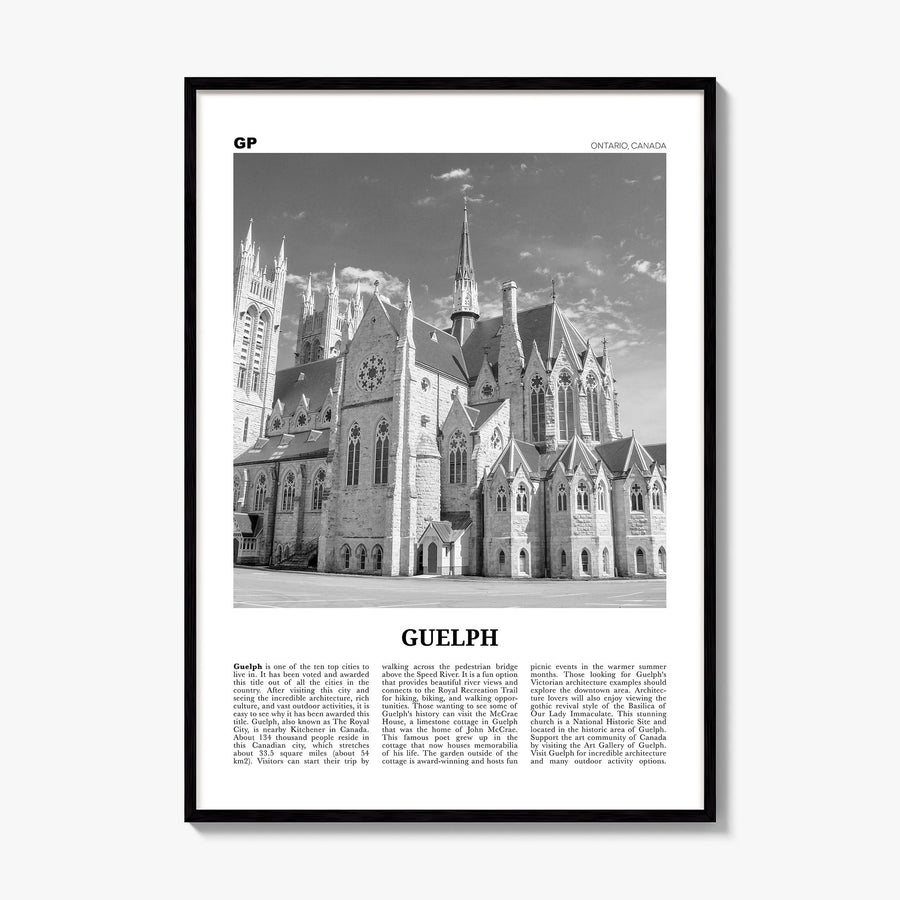 Guelph Newspaper Poster, framed poster mockup