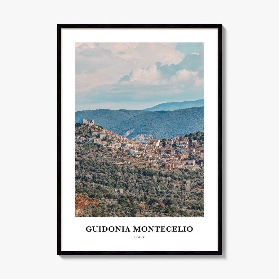 Guidonia Montecelio Classic Poster, framed poster mockup