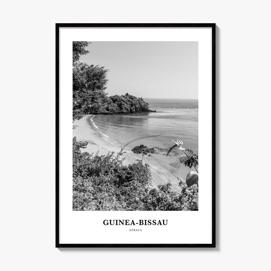 Guinea-Bissau Classic Poster, framed poster mockup